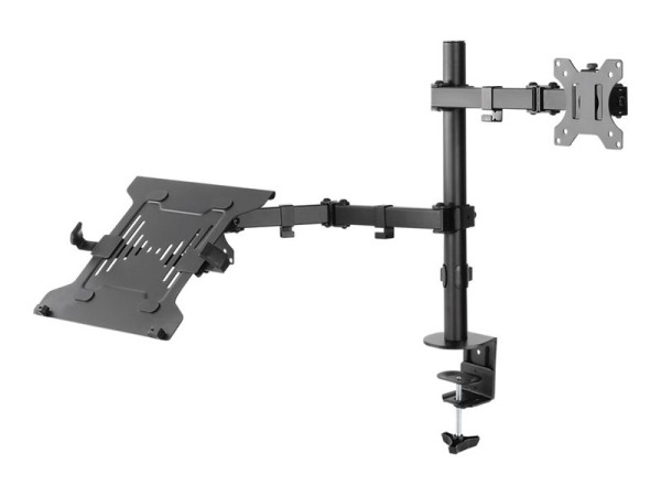 Goobay "Monitorhalterung mit Laptop-Arm Flex (schwarz, für
