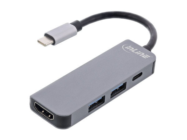 InLine USB-C Multifunktions-Hub 2xUSB-A,HDMI 4K/30Hz,PD 87W