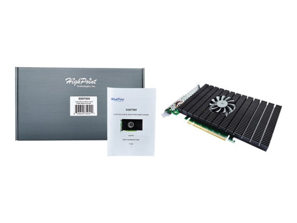 HighPoint SSD7505 PCIe 4.0 4x M.2 NVMe SSD
