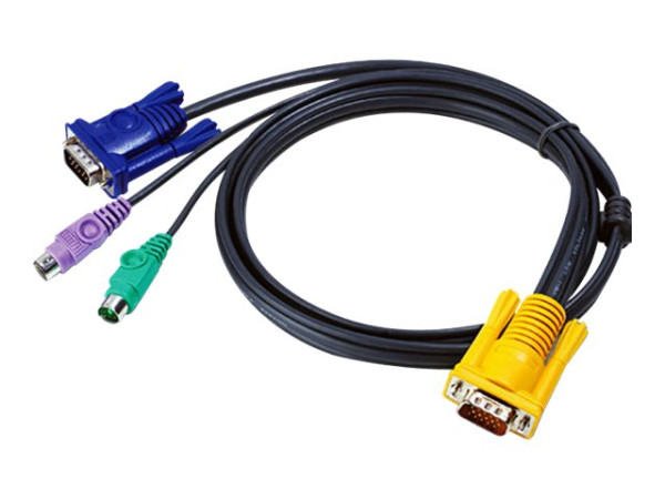 Netzwerktechnik - KVM-Switches - Kabel 6 m VGA, 2x PS/2,