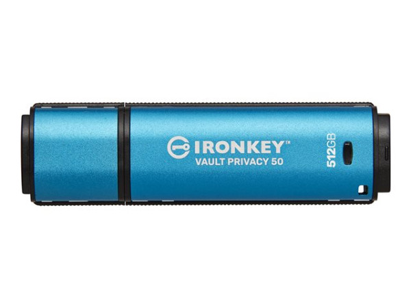 Kingston IronKey Vault Privacy 50 512 GB (hellblau/schwarz,