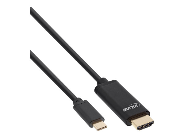 USB Display Kabel, USB-C Stecker zu HDMI Stecker 1m InLine