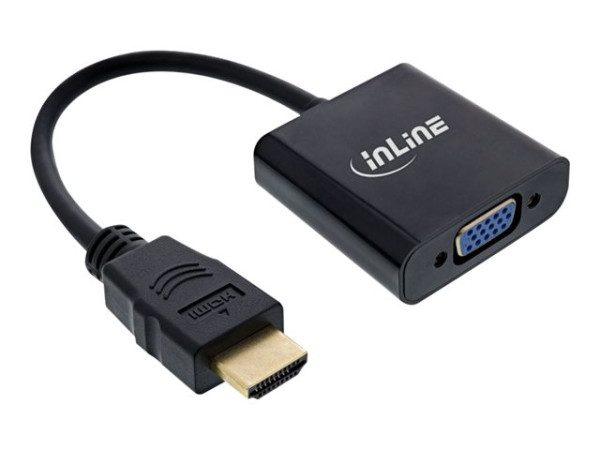 Inline Dongle Konverter HDMI zu VGA, mit Audio, Eingang