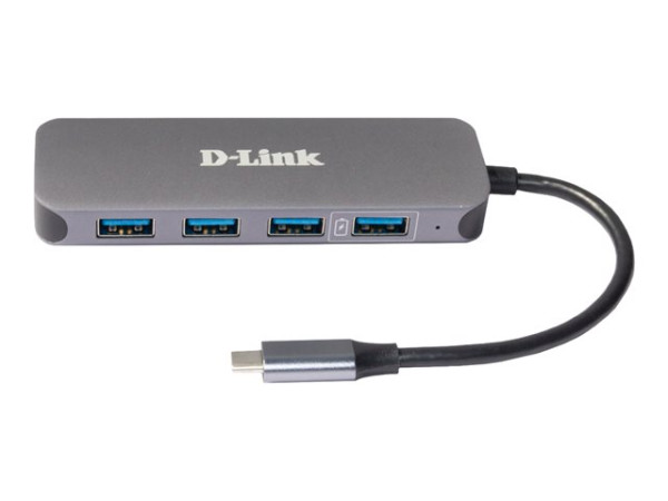 D-Link DUB-2340 USB-C auf 4-Port USB 3.0 Hub mit