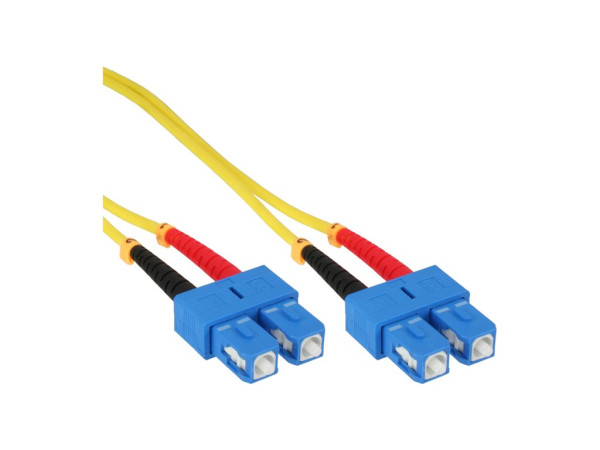InLine® LWL Duplex Kabel, SC/SC, 9/125Ám, 15m