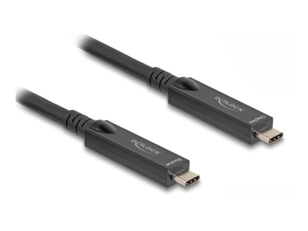 DeLOCK Aktives Optisches USB-C 8K Video + Daten + PD Kabel
