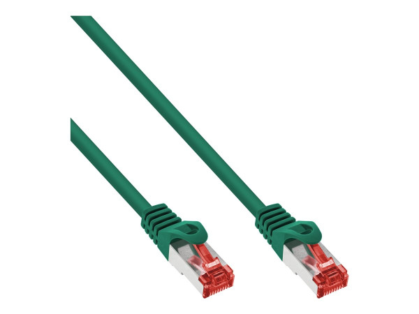 InLine® Patchkabel, S/FTP (PiMf), Cat.6, grün, 0,3m