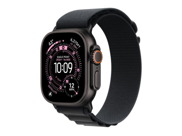 Apple Watch Ultra 3 (schwarz, 49 mm, Alpine Loop schwarz M,