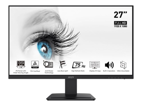 MSI PRO MP273ADE (69 cm (27 Zoll), schwarz, FullHD, IPS,