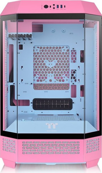 Thermaltake Tower 300 Bubble Pink (pink, Tempered Glass)