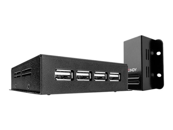 Lindy 50m 4 Port USB 2.0 Cat.6 Extender (schwarz, USB 2.0