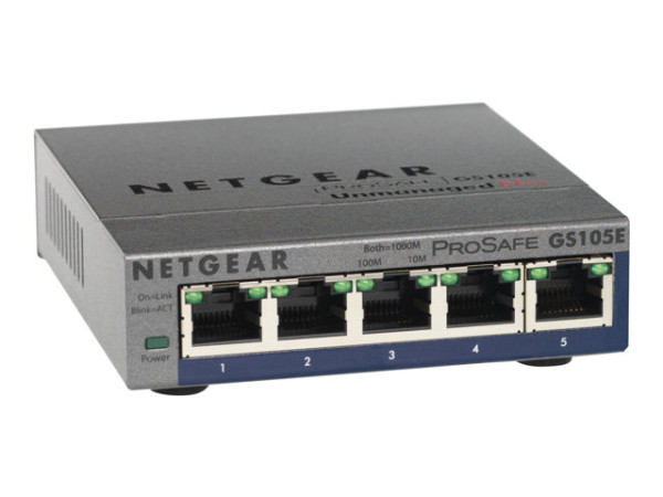 Switch NETGEAR 5x GE GS105E-200PES