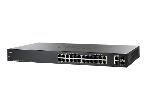 Cisco SF220-24P PoE/FE/GE/SMA/24, Switch Switch 10/100