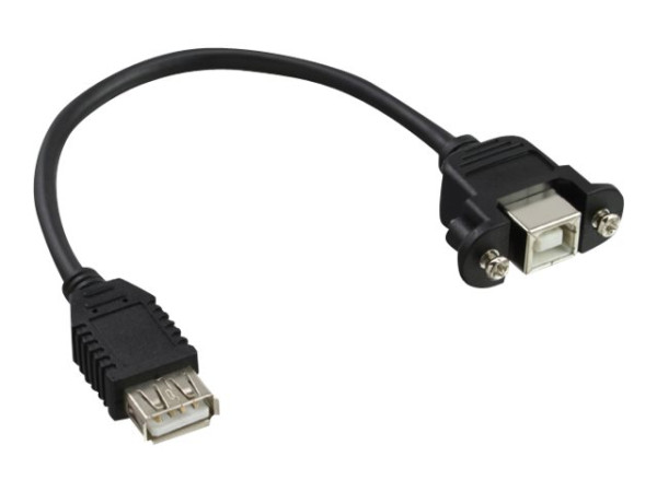 InLine® USB 2.0 Adapterkabel, Buchse A auf Einbaubuchse B,