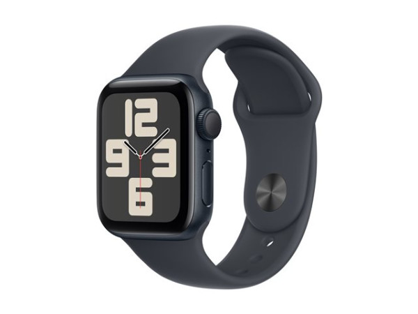 Apple Watch SE (schwarz, Aluminium, 40 mm, Sportarmband