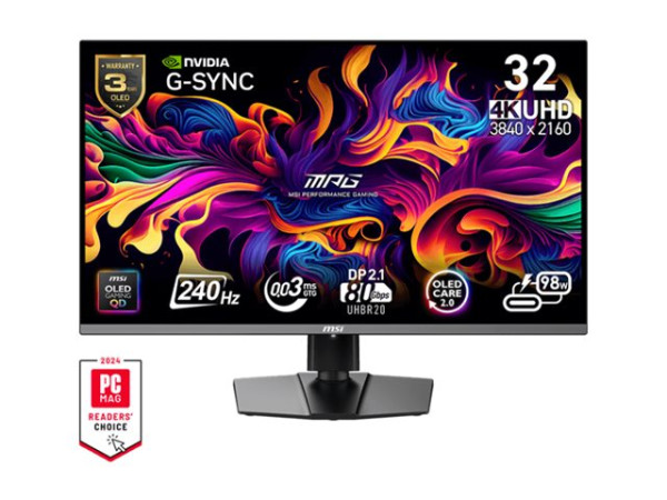 MSI MPG 322URXDE QD-OLED (80 cm (31.5 Zoll), schwarz,