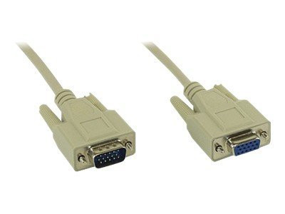 InLine® VGA Verlängerung, 15pol HD Stecker / Buchse, 2m