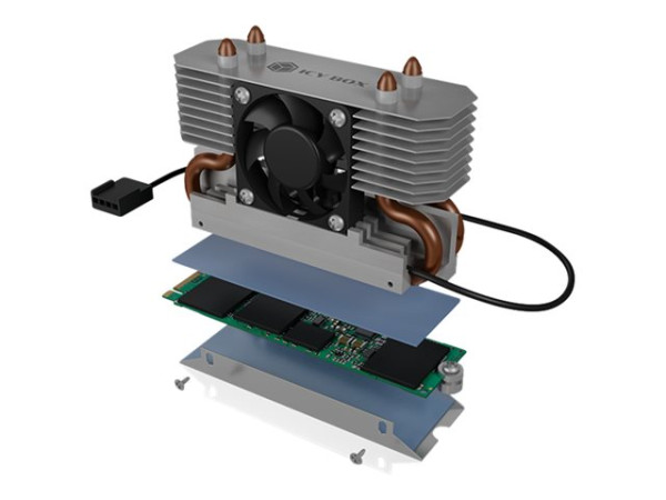 ICY BOX IB-M2HSF-702 | Heatpipe Kühler für M.2 SSD