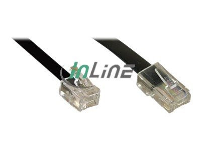 InLine® Modularkabel, RJ45 zu RJ11 St / St, 4-adrig, 6m