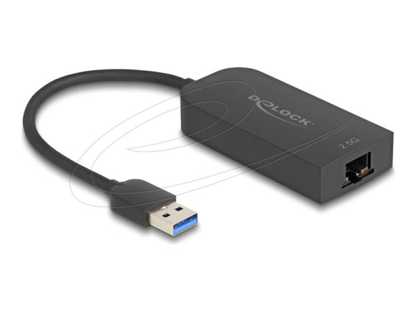 DeLOCK USB Typ-A Adapter zu 2,5 Gigabit (schwarz)