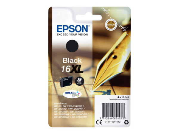 Epson Tinte BK C13T16314012 DURABrite Tinte