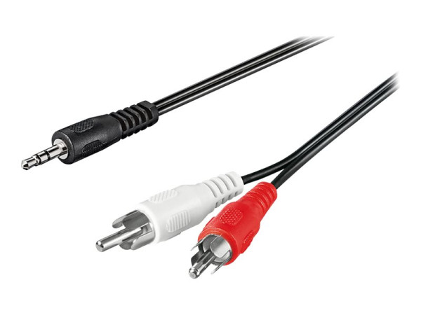 Audiokabel 3,5mm stereo -> 2x Cinch St/St 5,00m