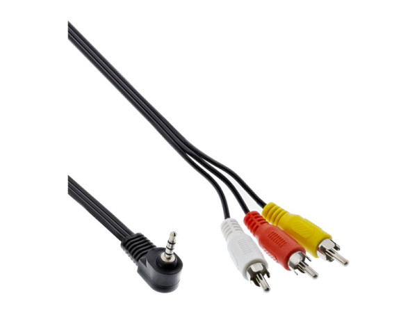 InLine® Audio/Video Kabel, 3,5mm 4pol Stecker auf 3x Cinch