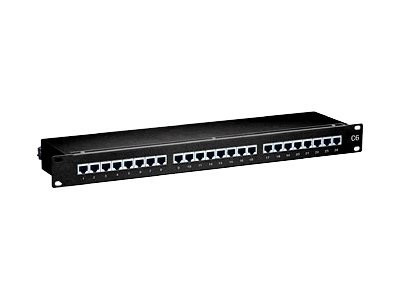 Patchpanel Equip CAT6 schwarz 1U/1HE 24 Ports