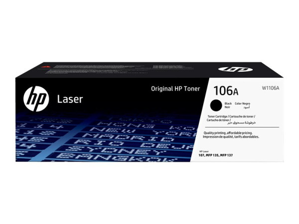 HP Toner BK 1.000 Seiten W1106A Toner Schwarz