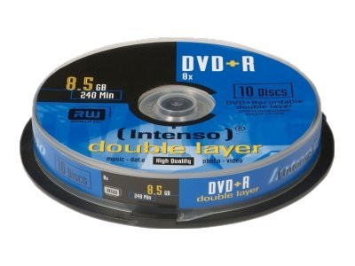 Speichermedien Intenso DVD+R 8,5 GB Double Layer, CakeBox