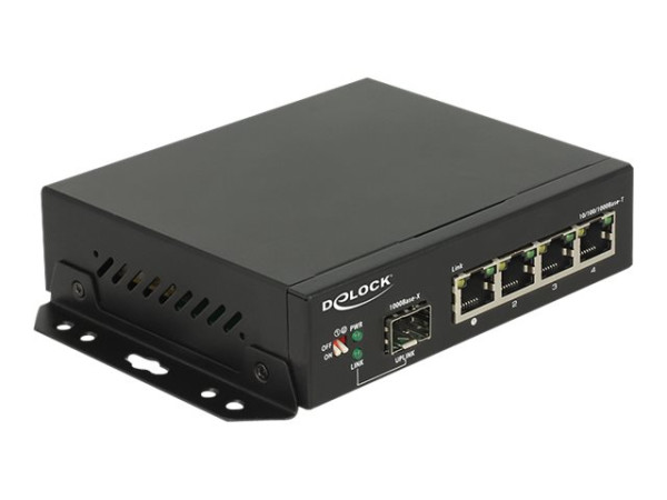 DeLOCK Switch Gigabit 4Port + 1 SFP Switch 10/100