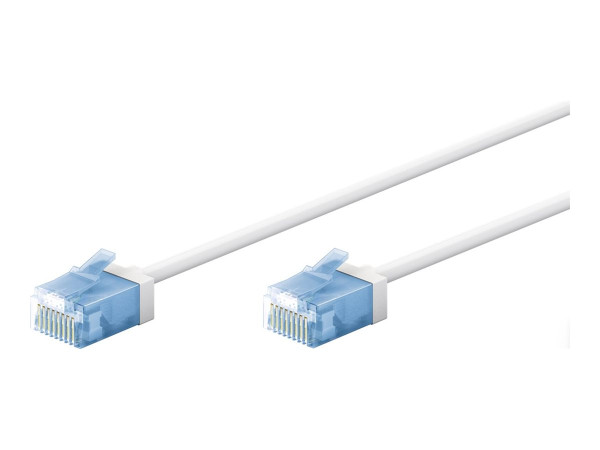 Goobay Ultraflexibles Cat.6a Patchkabel slim, U/UTP (weiß,