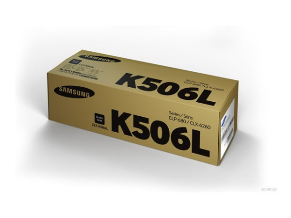 Samsung Toner BK CLT-K506L Retail Toner Schwarz 6000