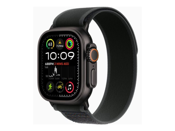 Apple Watch Ultra 2 (schwarz, 49 mm, Trail Loop schwarz