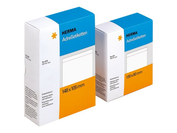 HERMA Adressetiketten einzeln wei? 148x105 mm Papier 500 St.