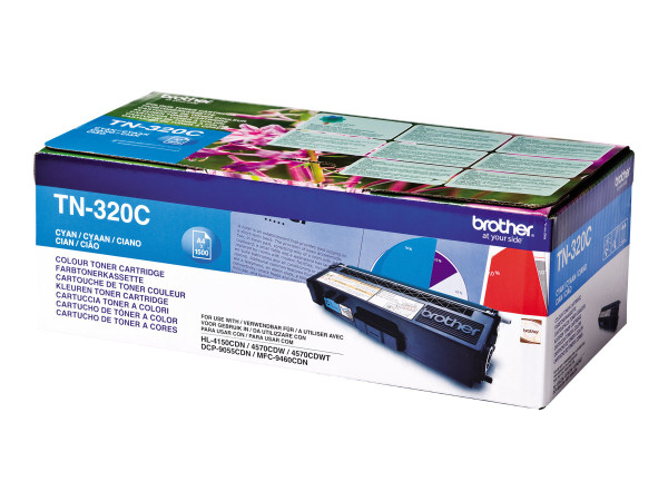 Brother TN320C Toner cyan, 1.500 Seiten ISO/IEC 19798 für