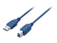 Druckerkabel Equip USB3.0 TypA->TypB St/St 3,00m blau