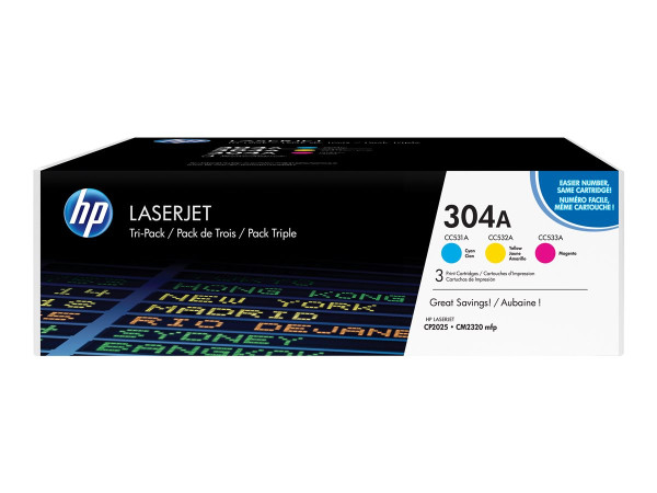 Toner HP CF372AM TriPack CF372AM 2800 Seiten