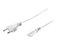 Goobay NK 104 W-300 3m WEISS Netzkabel Eurostecker>Doppelb