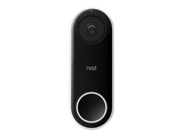 Google Nest Hello Video Doorbell bk-wh