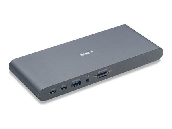 Lindy Lin DST-Pro 5K XT, USB C Laptop Docking 43349