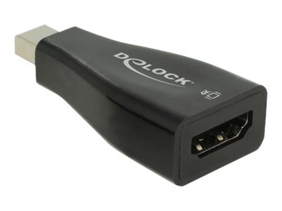 DeLOCK Adapter mini DP 1.2 St>HDMI Bu 4K schwarz Zum