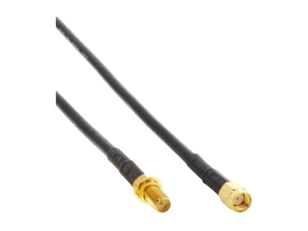 InLine® WLAN Kabel, R-SMA-Stecker auf R-SMA-Kupplung, 10m
