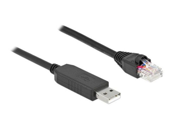 Delock Serielles Anschlusskabel USB -> zu RS-232 RJ45 0,5m