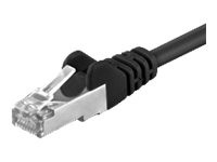 Patchkabel RJ45 F/UTP Cat5e 1,00m schwarz bulk