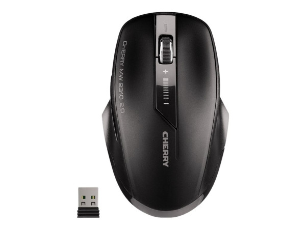 Maus Cherry MW 2310 v2.0, schwarz USB-Empfänger 5 Tasten