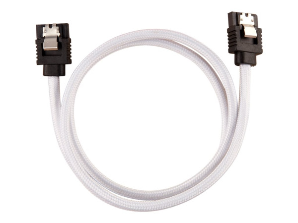 Corsair Premium Sleeved Sata Kabel 2er 60cm weiß gerade