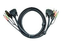 ATEN 2L-7D03U 3 Meter 3 m DVI, USB, 2x Audio für KVM-Switch