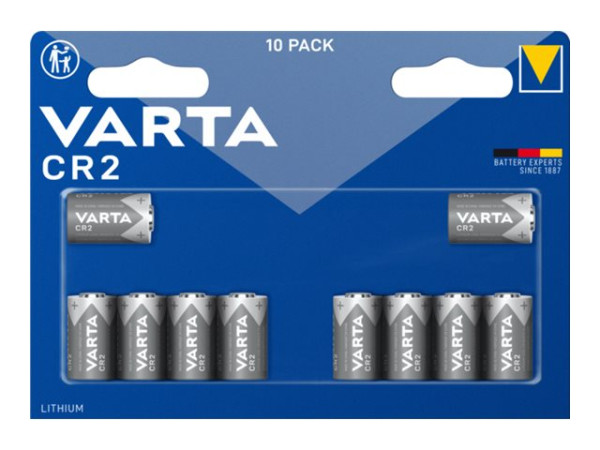 Varta Lithium Cylindrical Batterie CR2 3V, CR15H270 (10