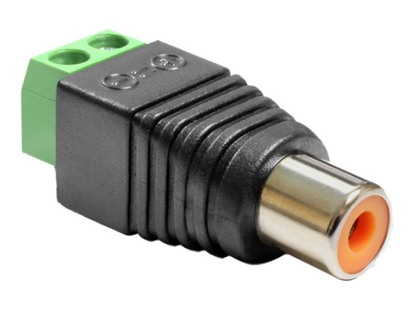 Adapter Delock Terminalblock 2pin -> Cinch Bu